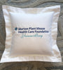 Corporate Gift Pillow Company logo gift Forever Pillows Custom Embroidered