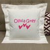 Embroidered Pillow Gift for Girls | Modern Hearts Forever Pillows