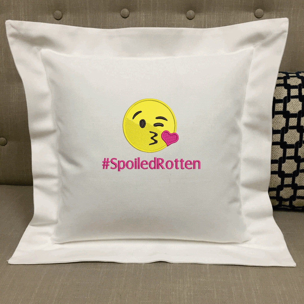 Valentine Custom Hashtag and Emoji Pillow Forever Pillows