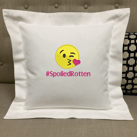 Personalized Valentine Gift Pillow Emoji Hashtag | Forever Pillows