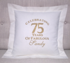 Birthday 75 milestone gift personalized forever pillows