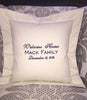 Welcome Home Housewarming Gift Forever Pillows Embroidered Gift