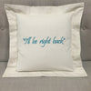 Personalized Message Pillow Custom Embroidered