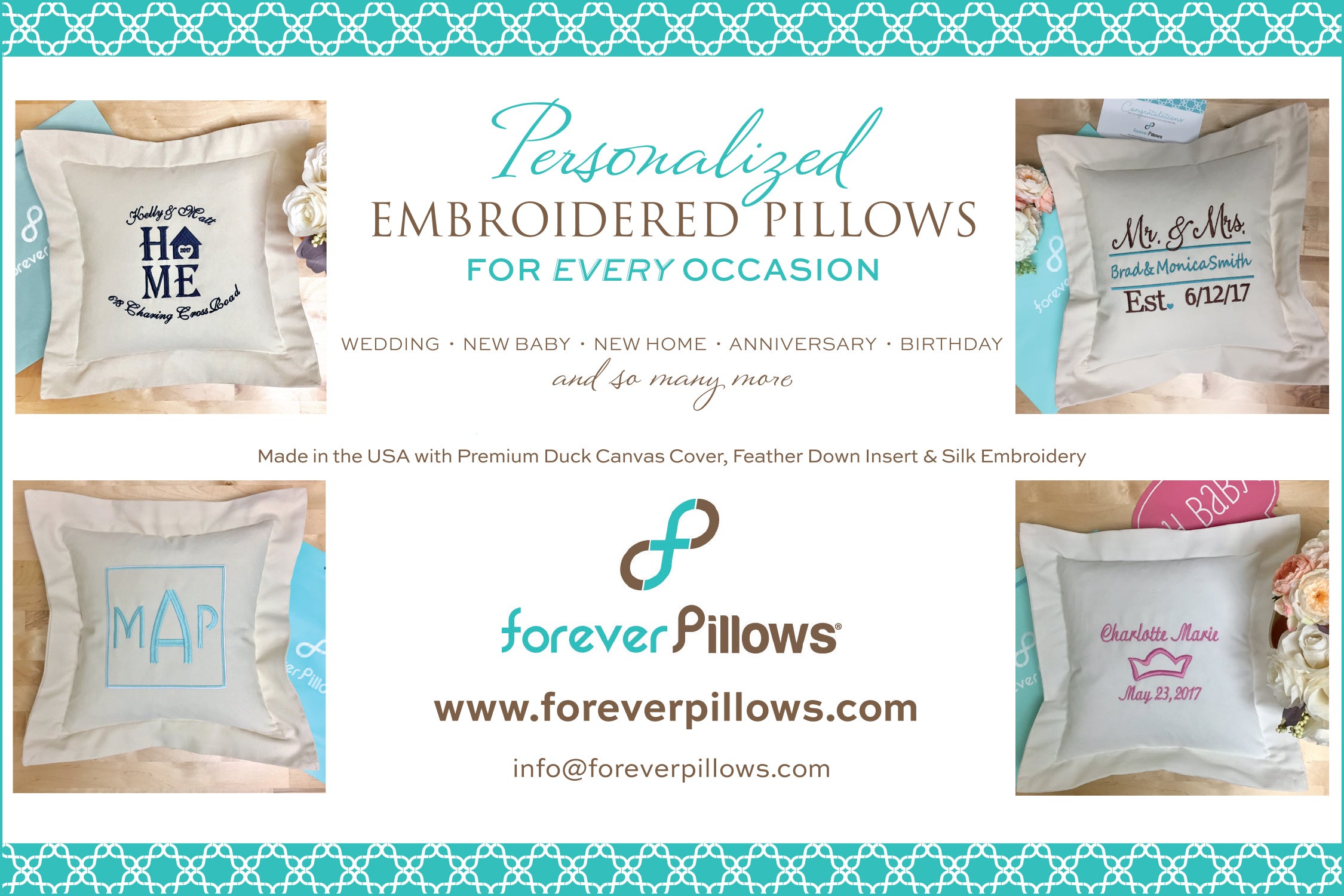 Personalized Pillows | Forever Pillows | Custom Pillows